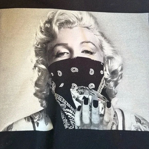 Marilyn Monroe Black Graphic Hoodie woman’s Small - Picture 5 of 8
